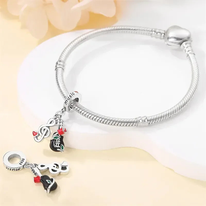925 Sterling Silver Red Medicine Cabinet Pendant Charms