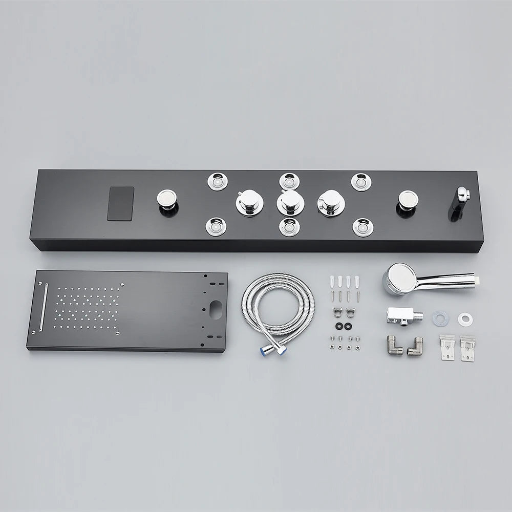 Led Shower Panel Tower System Rain Waterfall Shower