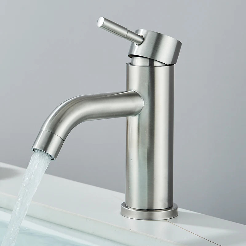 Matte Black Bathroom Basin Faucet Lever Sink Faucets