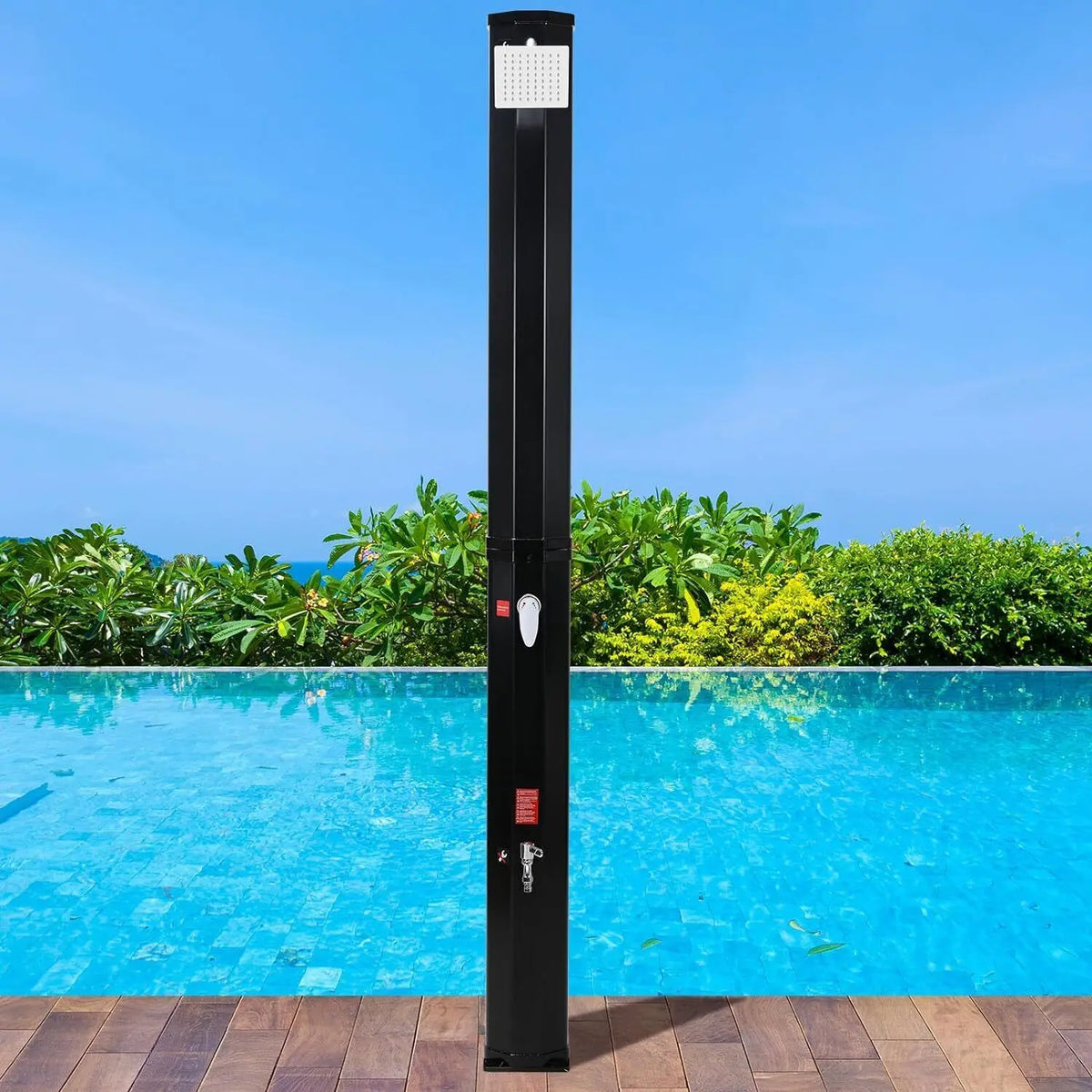 35l/40l/60l Solar Shower Column Panel Garden Beach Waterproof