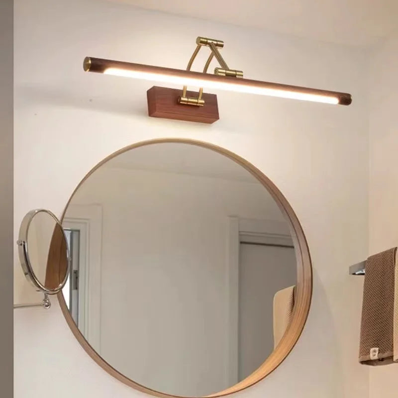 Mirror Front Light Bathroom Mirrors Cabinet Foldable Telescopic