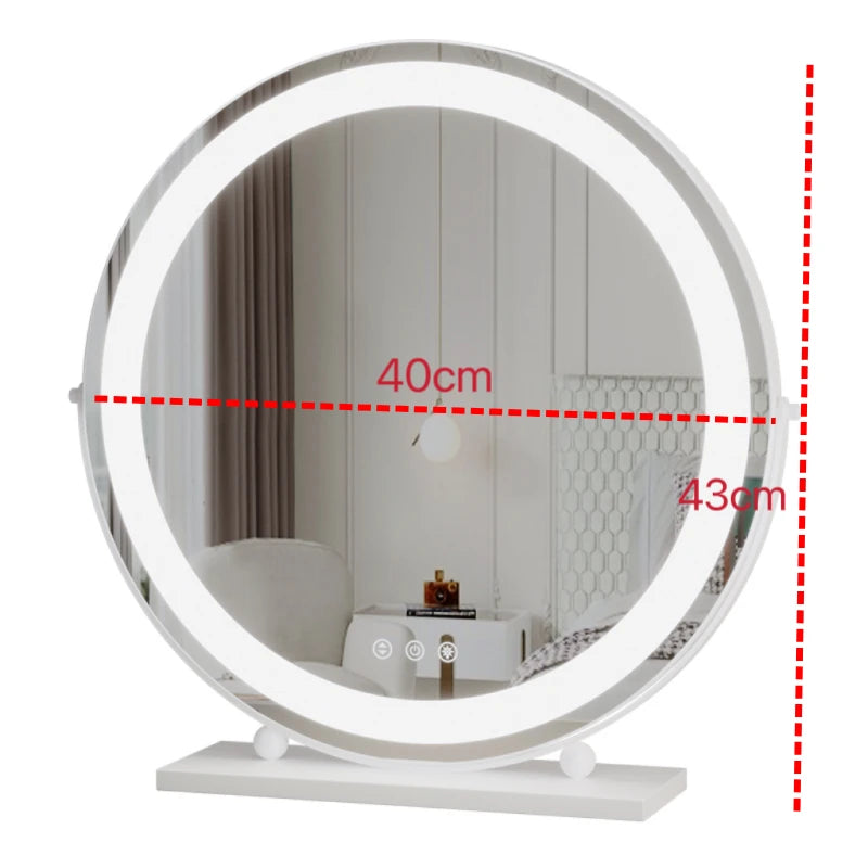 Led Lighted Makeup Mirror 15x Magnifying Vanity Compact