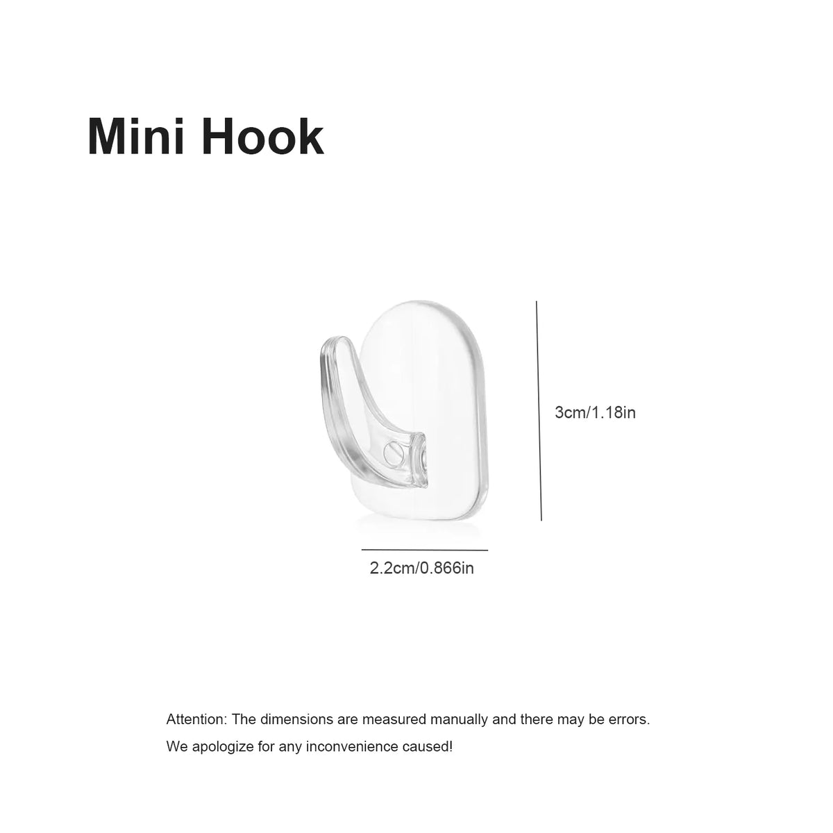 Non Marking Mini Hook Strong Adhesive No Punching