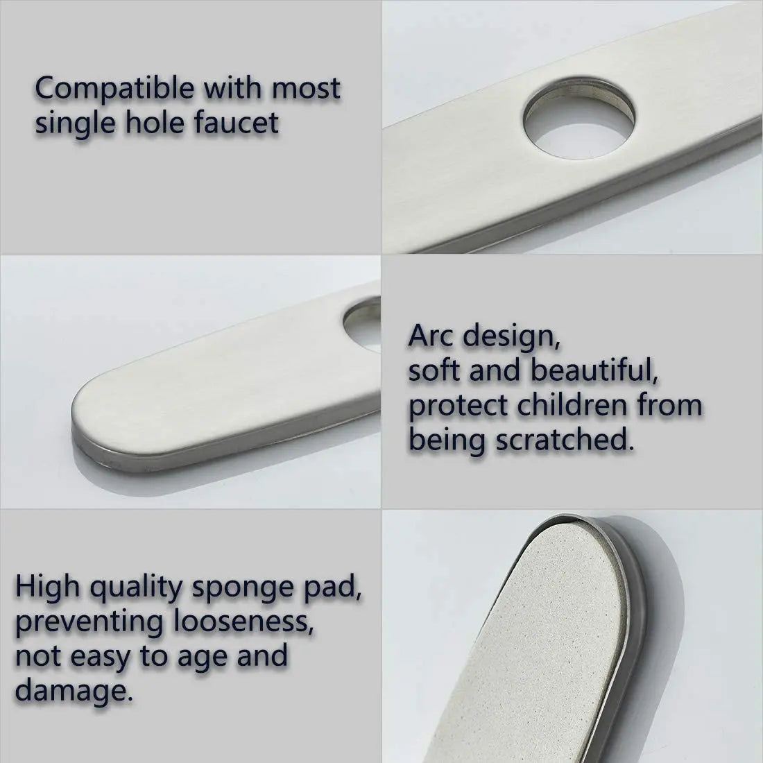 Tolm Brushed Nickel Modern Polished Chrome Brass Sink