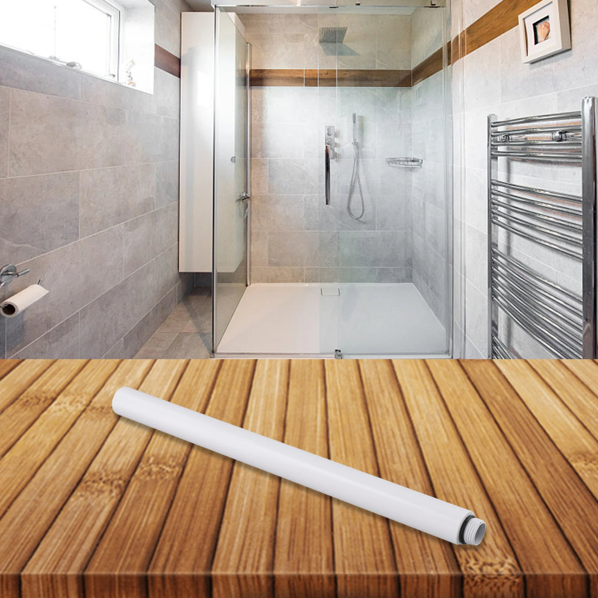 30cm Shower Extender Bathtub Shower System Round Extension
