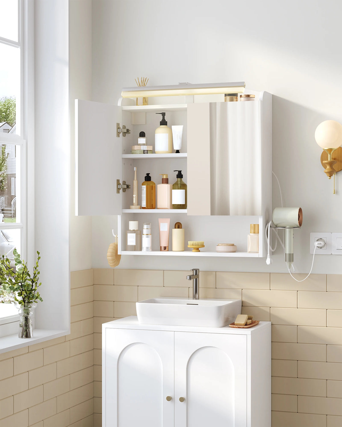 Bathroom Mirror Cabinet Lighting Bathroom Cabinet Mirror Wall