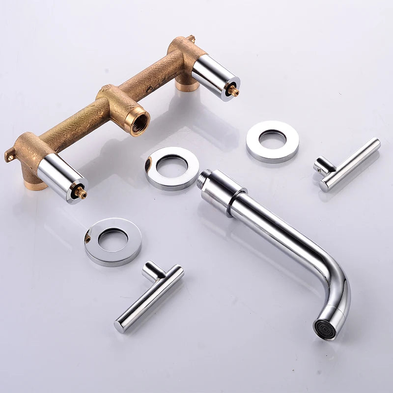 Bakala Brass Matte Black Bathroom Sink Faucet Tap