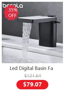 Becola All Copper Gold/Chrome/Brushed Duckbill Waterfall Faucet