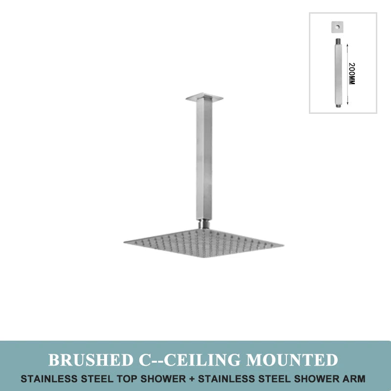 White Black Gold High Quality 8/10 Inch Stainless