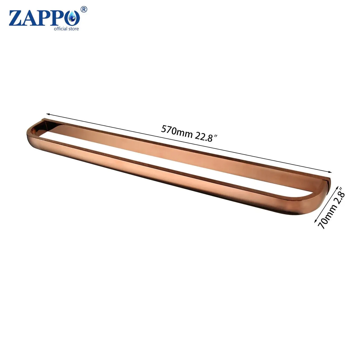 Zappo Rose Gold Wall-Mounted Stainless Steel Clothes Hook