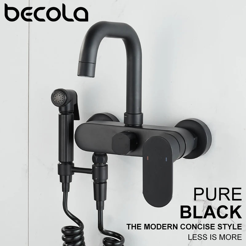 Brass Sink Taps Wall Mounted Basin Mixers Cold