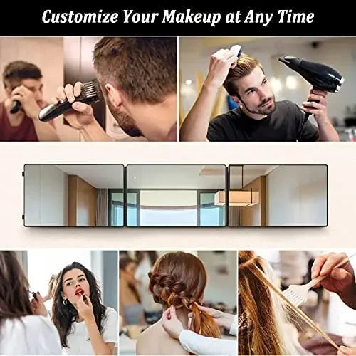 Way Mirror Self Hair Cutting 360 Mirror Braiding