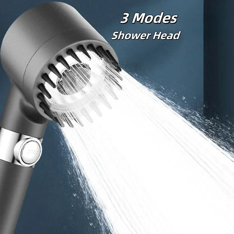 High Pressurized Filter Shower Head 3-Mode Adjustable Spray