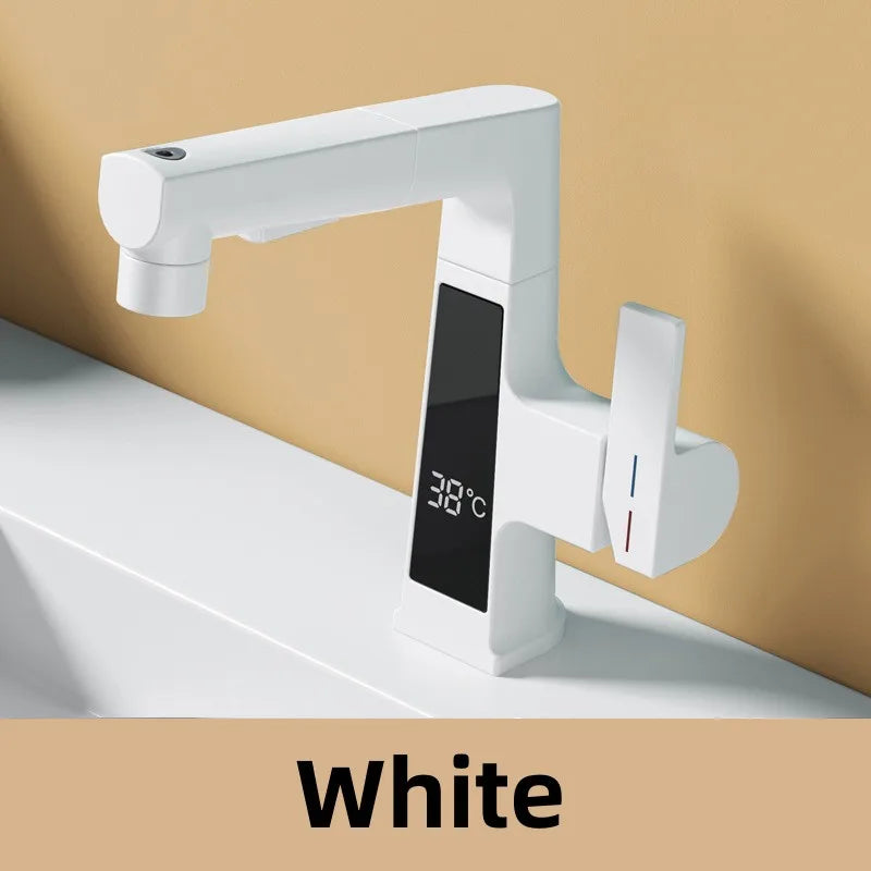Led Bathroom Faucet Intelligent Temperature Sensor Digital