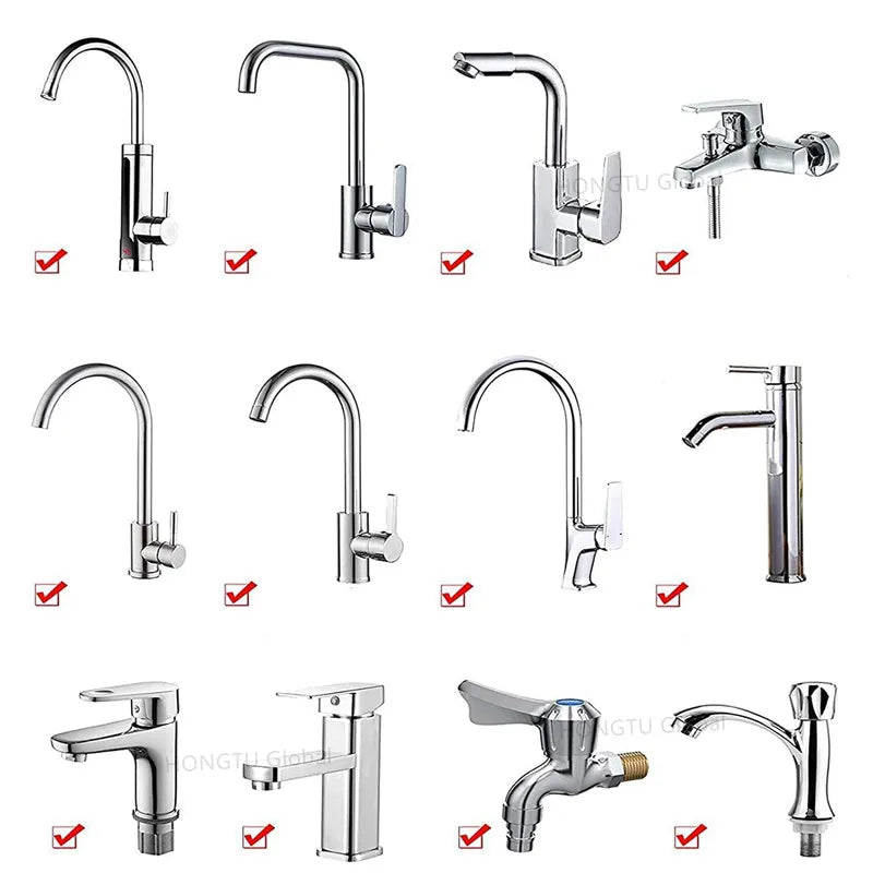 360 Rotary Faucet Spray Head Filter Washbasin Splash