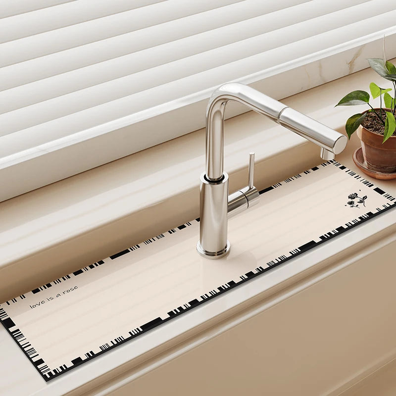 Classic Diotomite Sink Faucet Table Mat Toilet Drain
