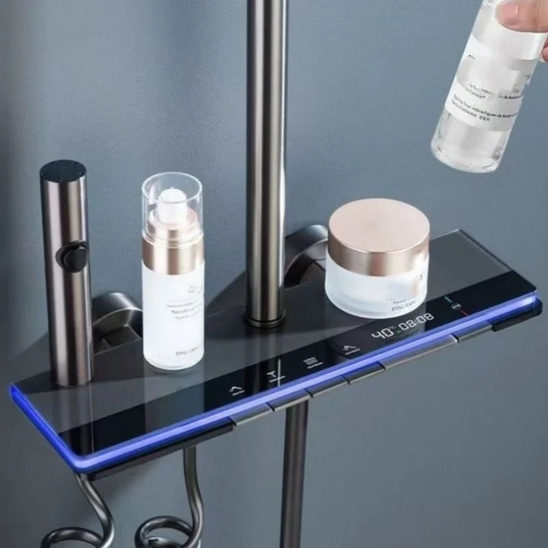 Local Stock Shower Temperature Digital Display Shower Faucet