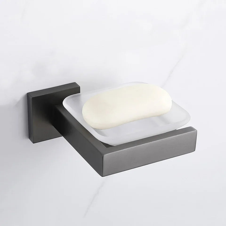 Gunmetal Stainless Steel Bathroom Accessorie Hardware Towel Rack
