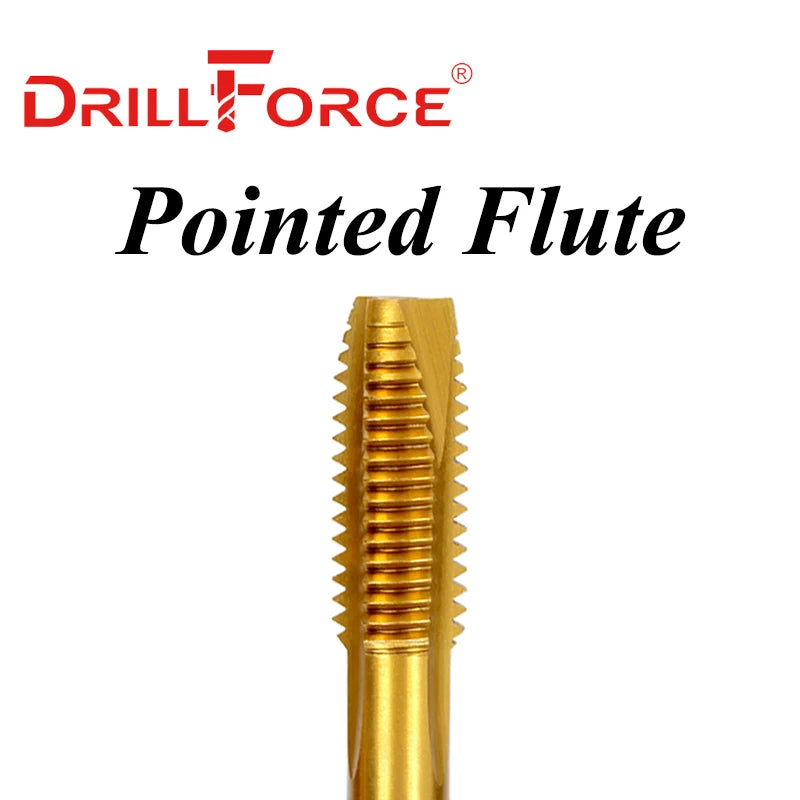 Drillforce Cobalt Screw Thread Tap Drill Bits Spiral