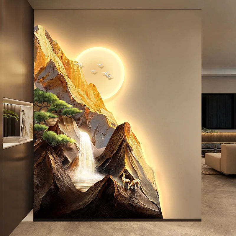 Backed By Jinshan Luxury Vanity Wall Lamp Painting