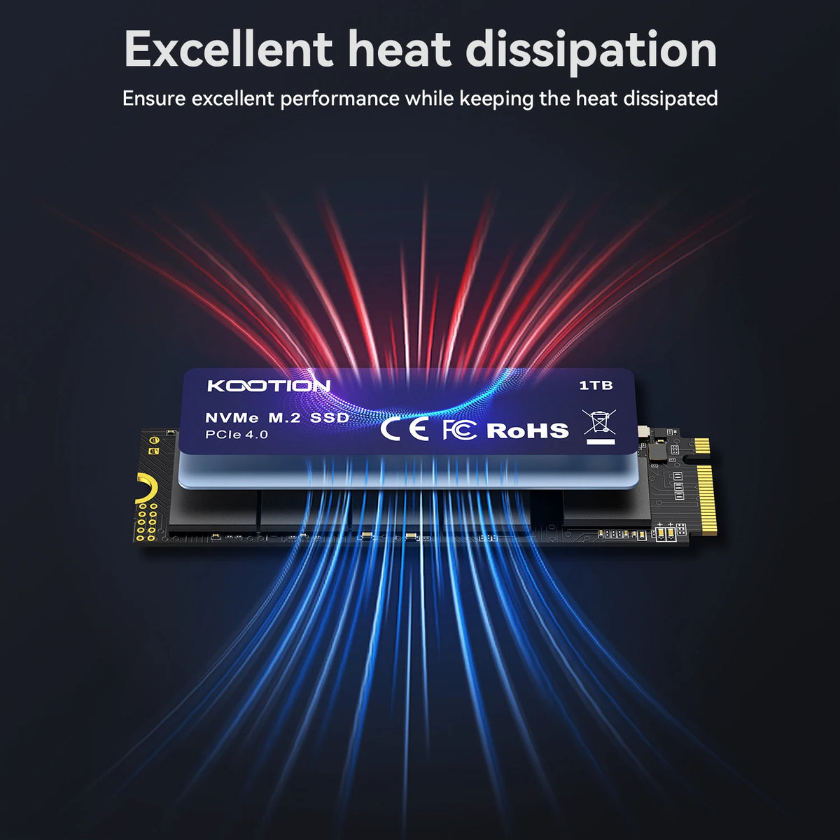 Kootion 1tb Nvme M2 Ssd Heat Sink Gen4