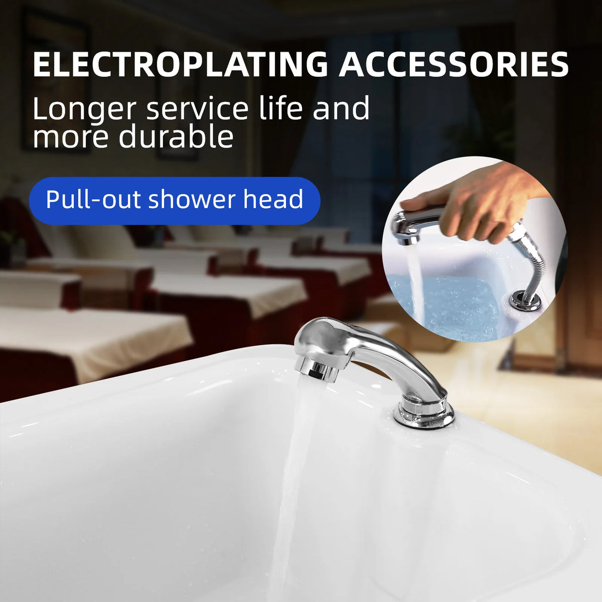 Beauty Salon Footbath Basin Aqua Therapy Sauna Bathtub