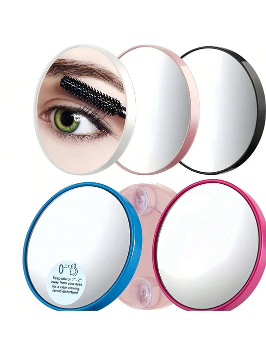 1pc 10x/50x/Magnifying Makeup Mirror Suction Base Handheld Size