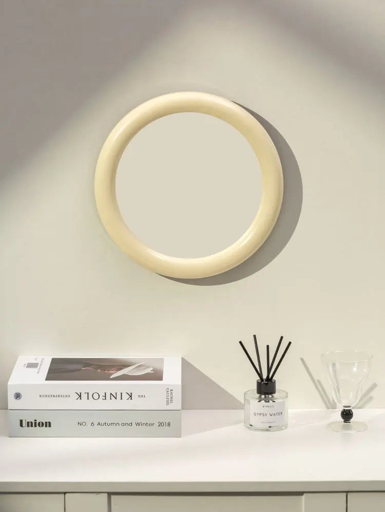 Nordic Round Glass Mirror Wall Mirror Desktop Mirror