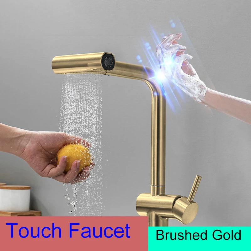 Fly Rain Touch Faucets 304 Stainless Steel Cold