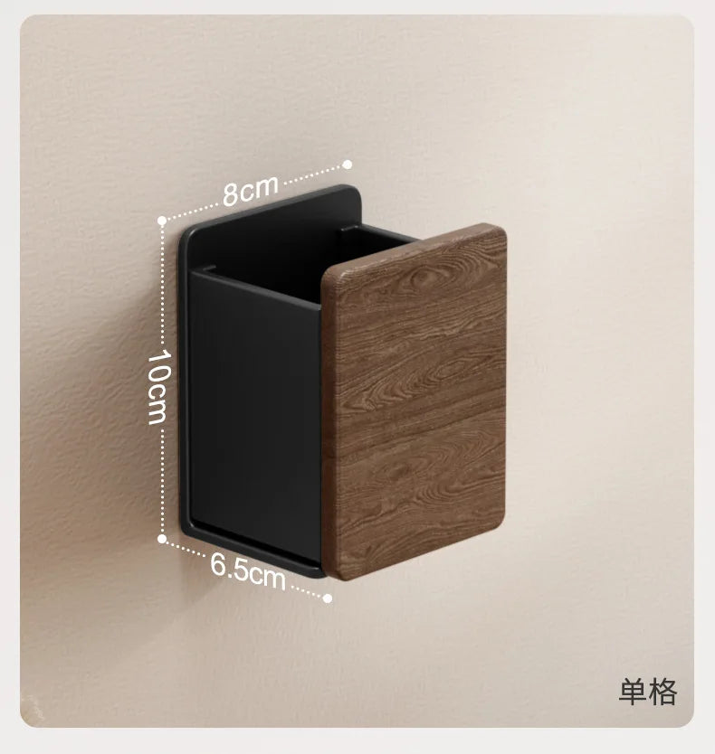 Luxury Walnut Wood Wall Mount Storage Box No