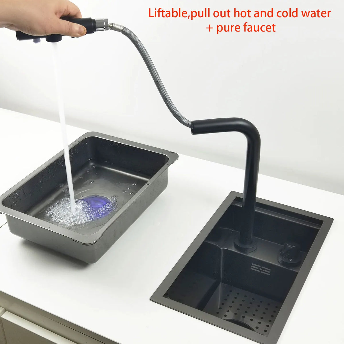 Mini Bar Sink Matte Black Nano Coating Cup