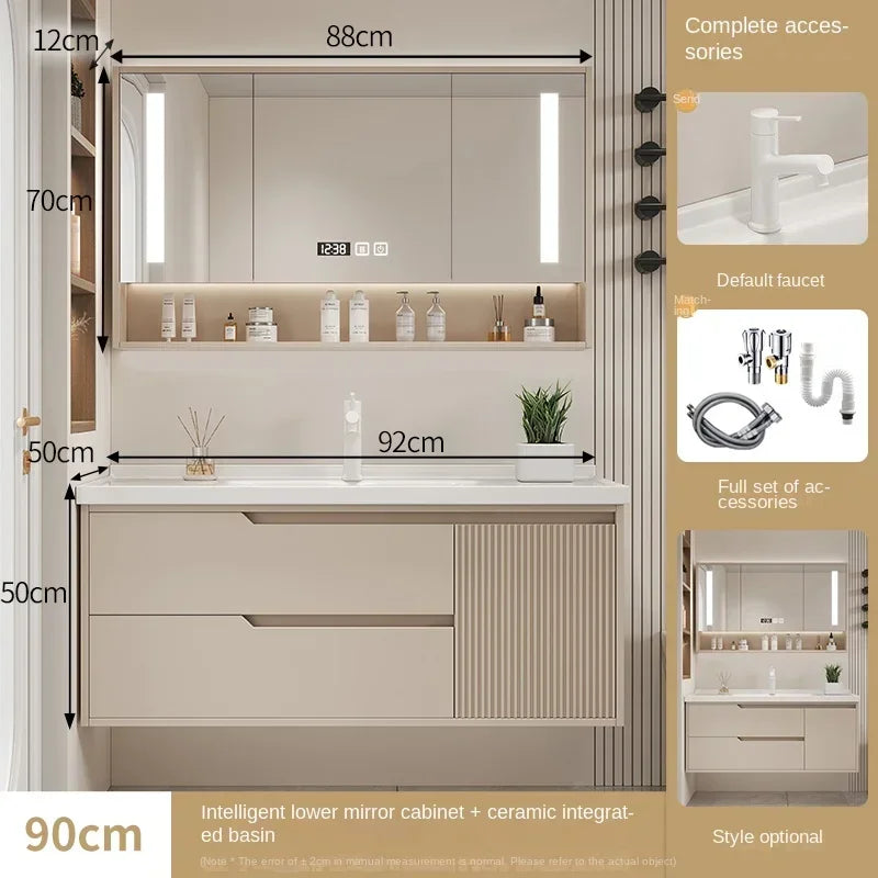 Modern Basin Bathroom Cabinet Combination Sink Minimalist