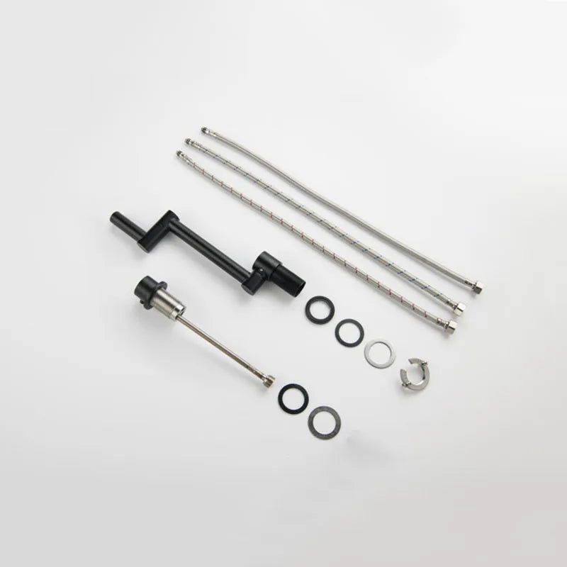 Black 304 Stainless Steel Sink Faucet Concealed Folding
