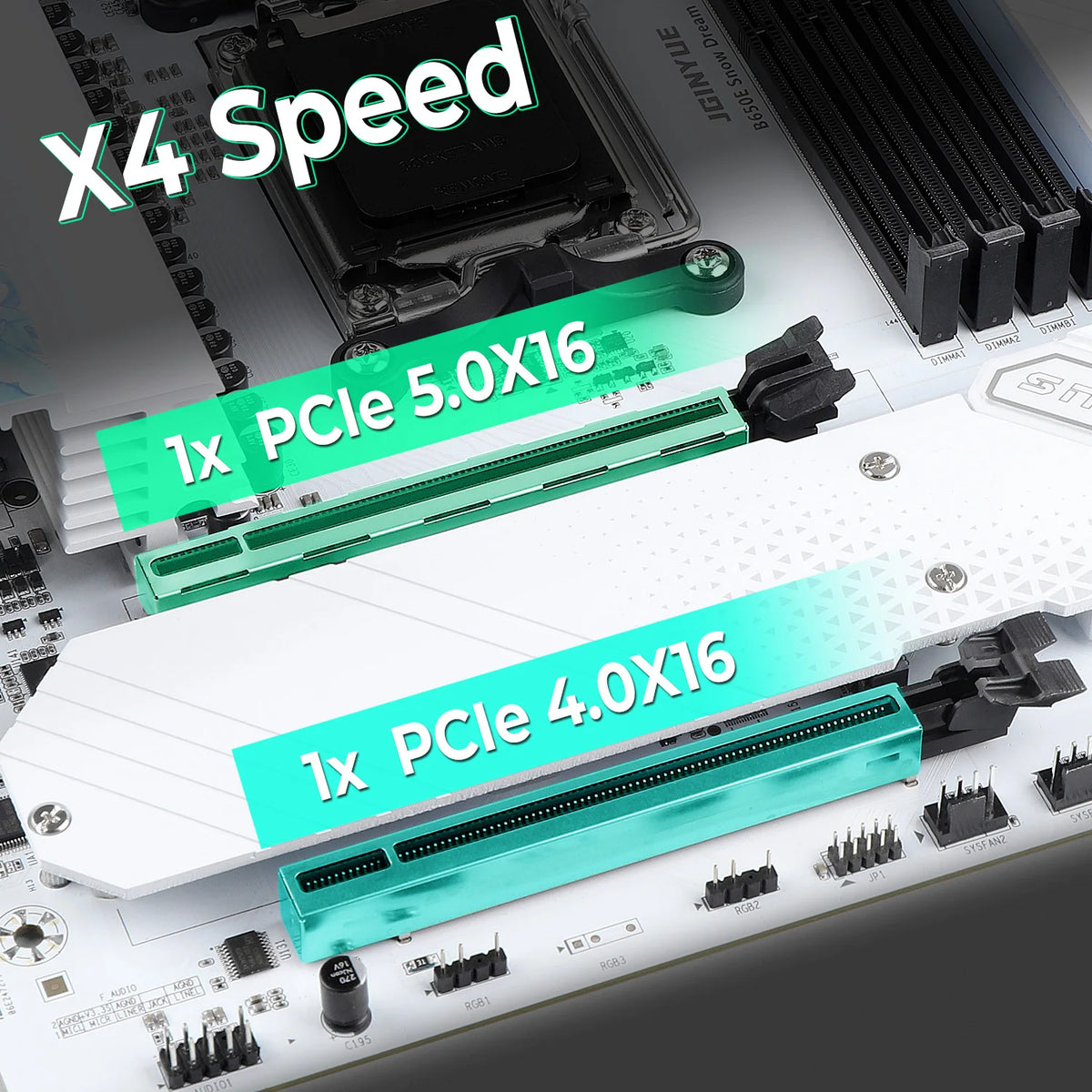 Jingyue B650e Snow Dream Gaming Motherboard Amd Am5