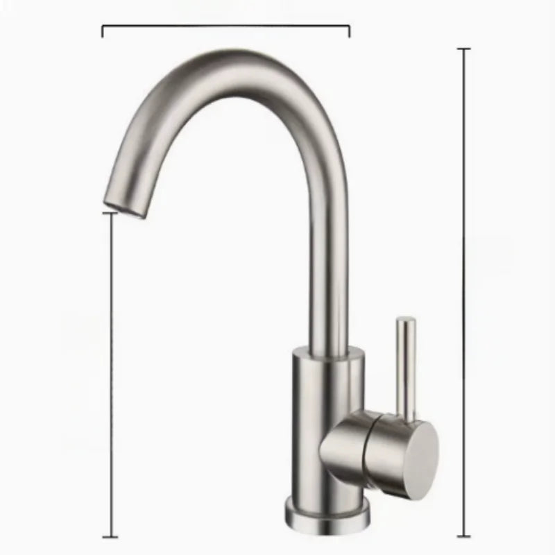 Punch-Free Black Nickel Bathroom Sink Faucet 360 Rotatable