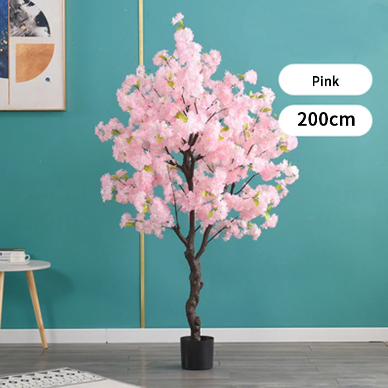 Decoration Artificial Cherry Tree Bonsai Wedding Indoor Living