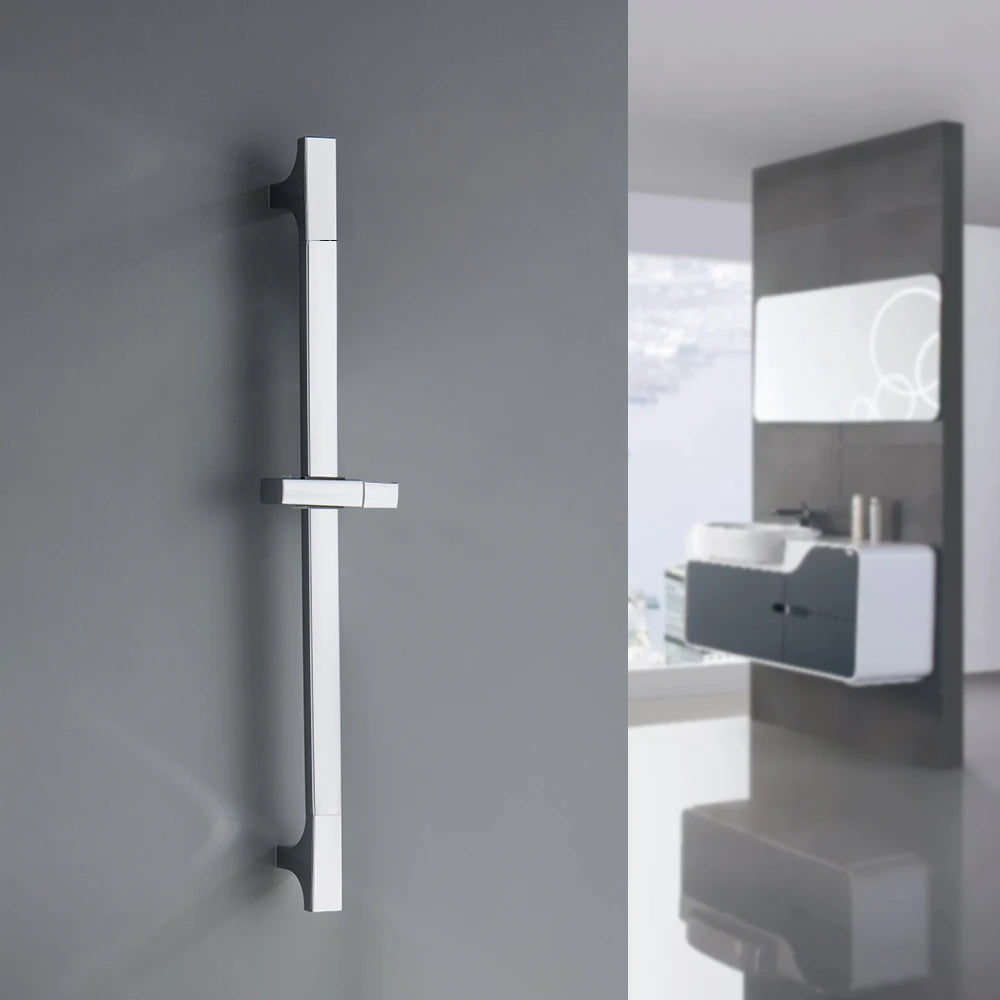 Wall Mounted Adjustable Slide Shower Bar Bathroom Shower
