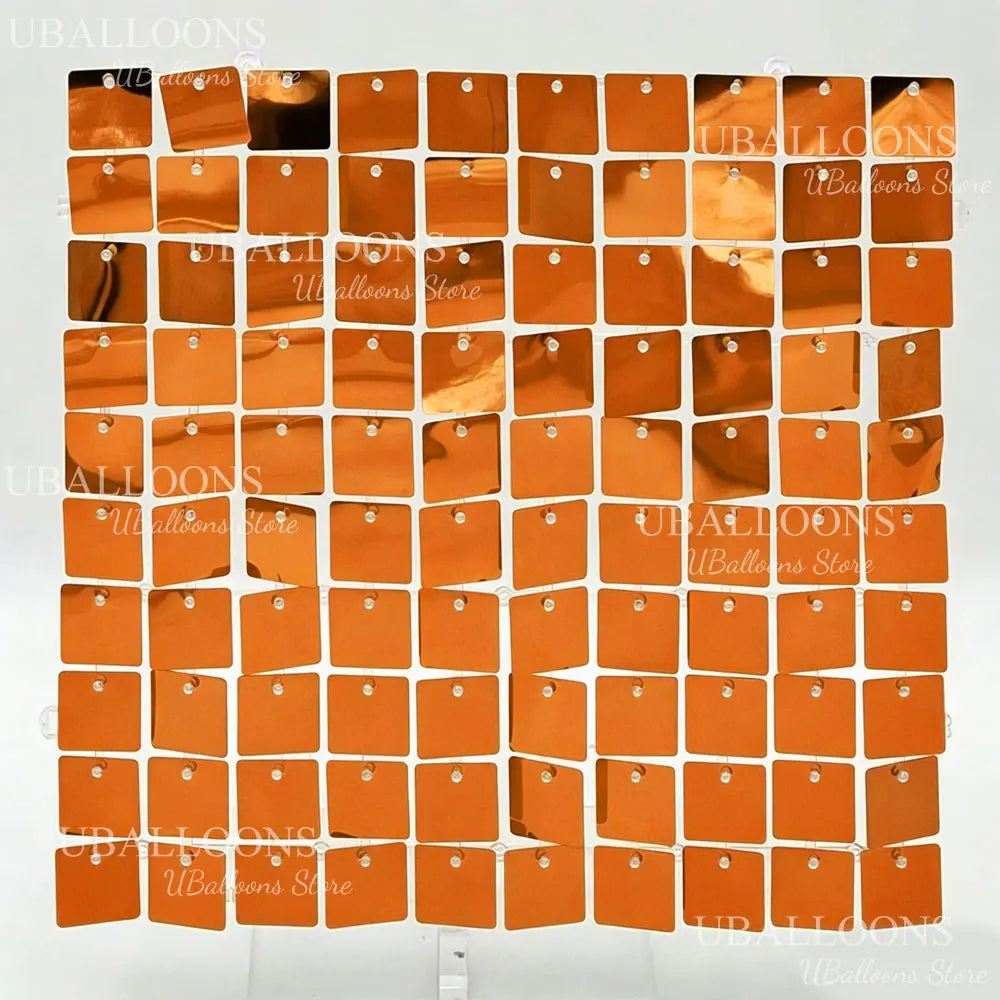 49pcs Champagne Gold Shimmer Wall Panels 7x7ft Matte