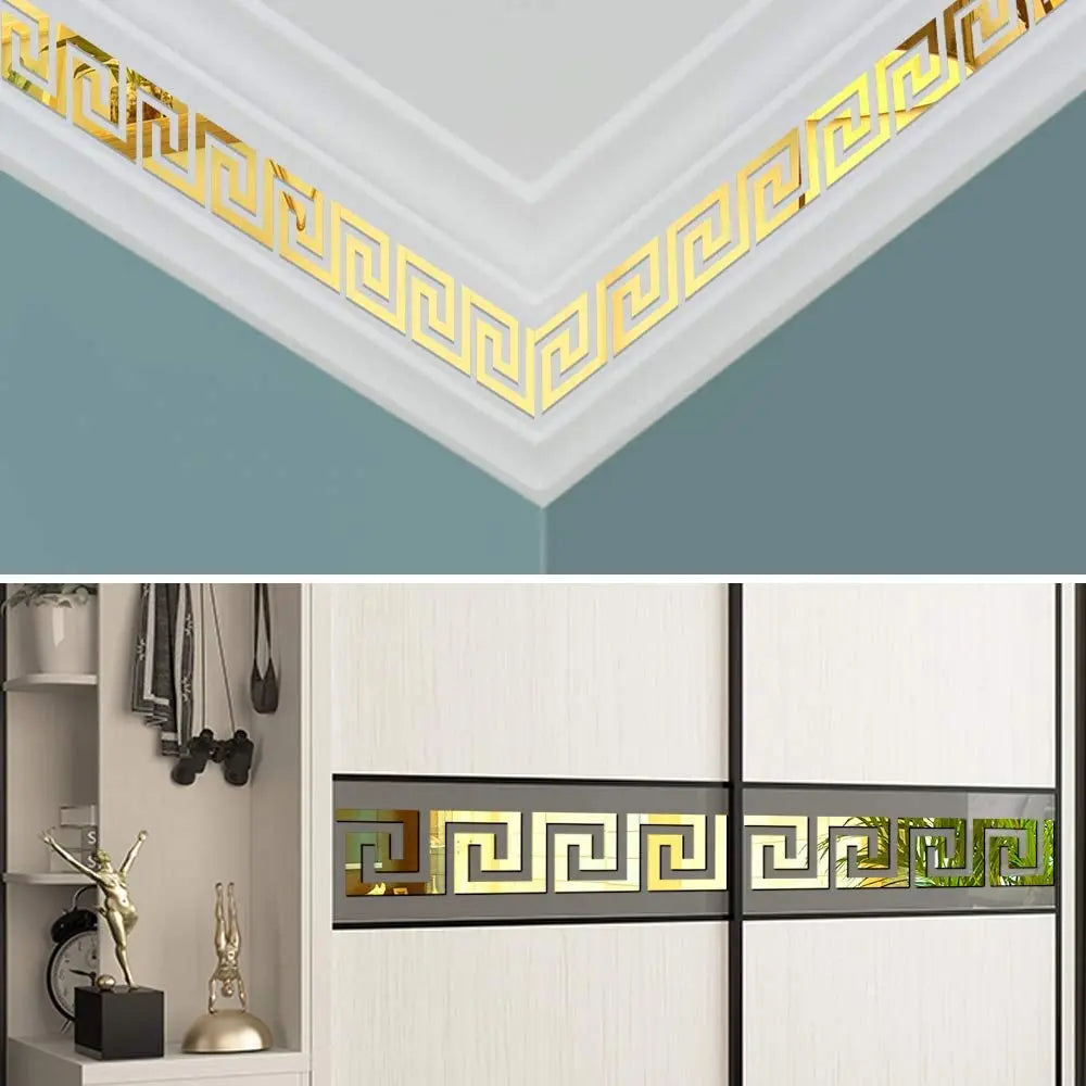 5/10cm Acrylic Wall Mirror Sticker Adhesive Living Room
