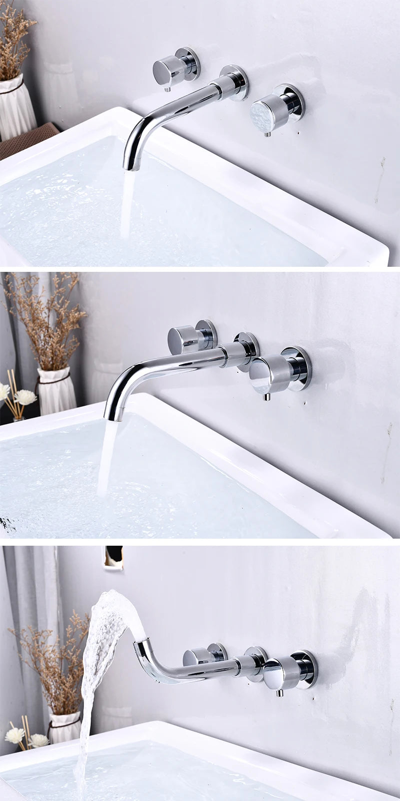Bakala Brass Matte Black Bathroom Sink Faucet Tap