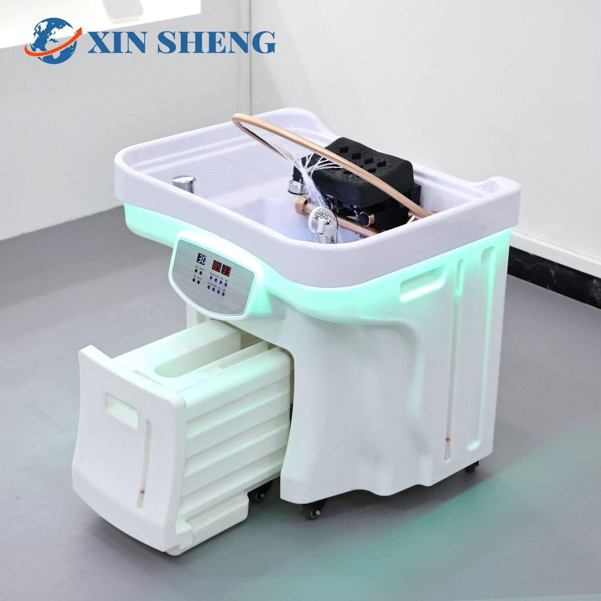 Convenient 60l Water Storage Head Spa Basin Water
