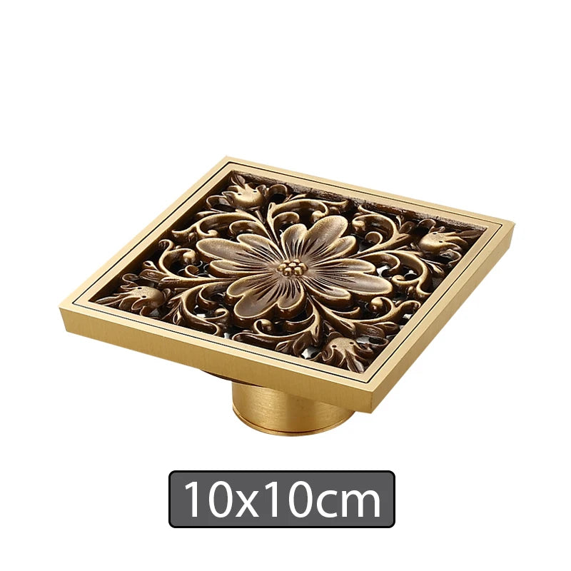 Brass Shower Drain Bathroom Floor Drain Washing Machine