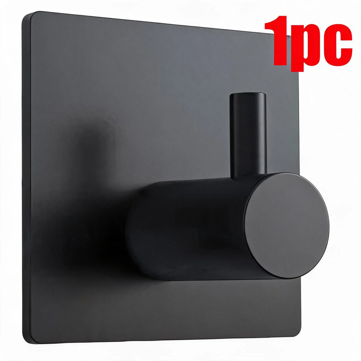 1/4pc Bathroom Stainless Steel Robe Hook Multi-Purpose Adhesive
