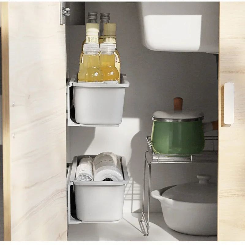 Sink Cabinet Storage Rack Spice Bottle Rack Storage