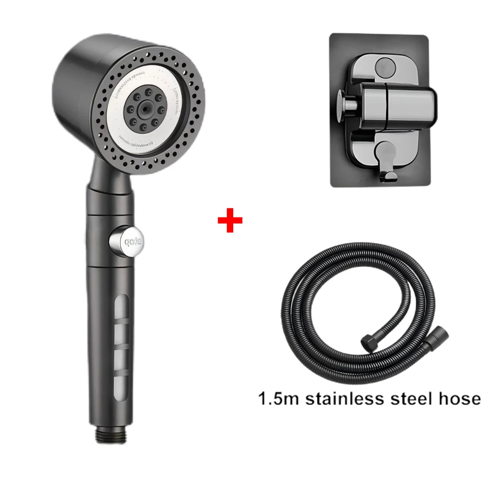 Modes Bathroom Shower Head High Pressure Powerful Rain