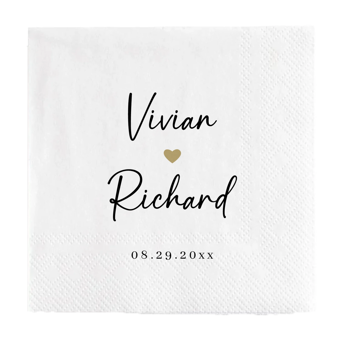 Personalized Paper Napkins Disposable Custom Wedding Napkins Of