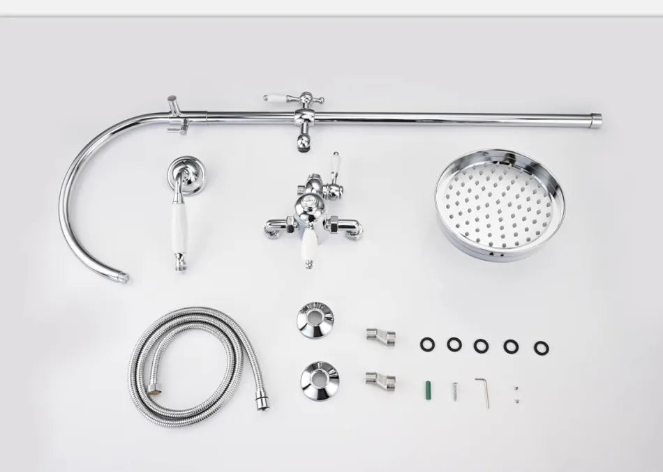 Tuqiu Bathroom Shower Faucet Brass Bathroom Rainfall Shower
