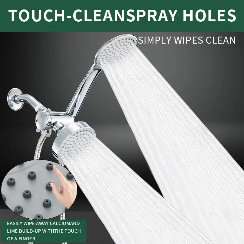 In1 Handheld Shower Bracket Three-Way Water Distributor &
