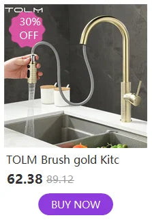 Tolm Brushed Nickel Modern Polished Chrome Brass Sink