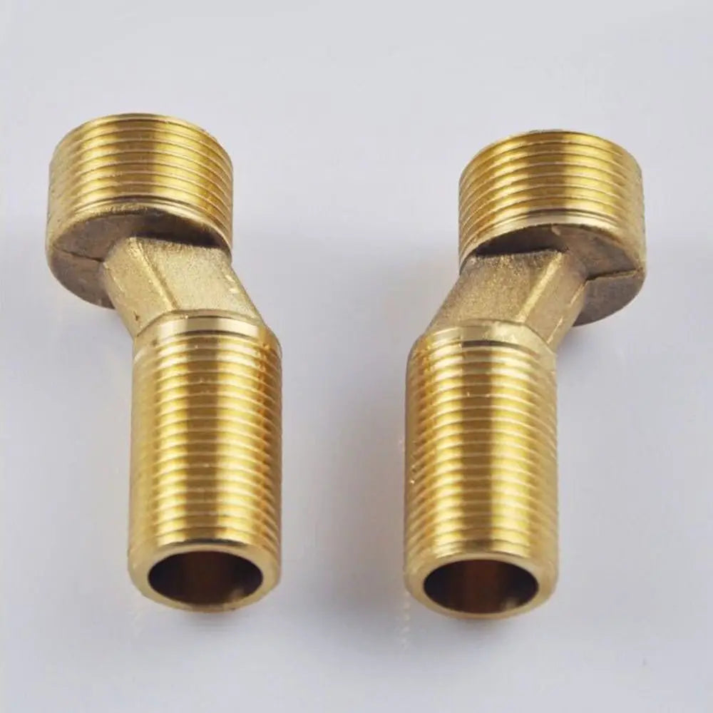 1pc Copper Angled Curved Foot Lengthened Angle Adjustment